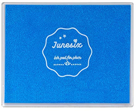 Ink Pad, 5x4'' Washable Stamp Ink Pad for Kids Painting, Light Blue