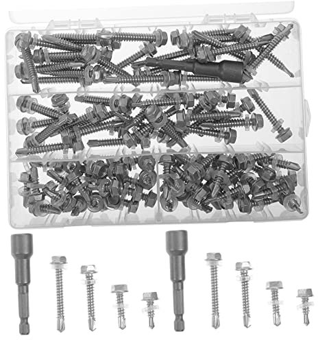 CORHAD 100pezzi Viti Esagonali Con Testa Cupola Assortimento Di Viti Miniature Acciaio Inossidabile Per Confezione Pratica Per Fai Da Te e Riparazioni