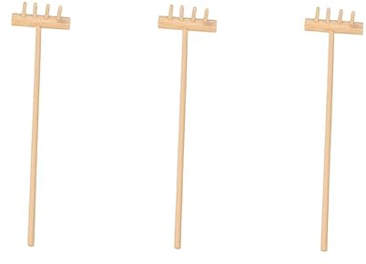 AOKWAWALIY 3 Pièces Mini râteau Outil de Jardin de Table Outils de Jardin Zen râteaux Zen Outil de Jardin râteau Outils de Jardin de Table Bureau Accessoires Artisanat Ornements Bambou