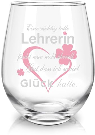 Joymaking Copa de vino con grabado – Un verdadero gran profesor, regalo de despedida, profesora, profesora, regalo de despedida, copa de vino, 17 oz