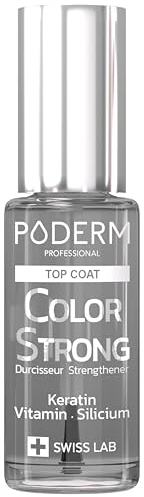 Top Coat Nagelhärter mit Biotin, Silicium, Keratin - Stärkt & Gewährleistet langanhaltende Farben auf brüchigen Nägeln, die durch permanente Lackierung beschädigt sind - Hände & Füße - Swiss Made