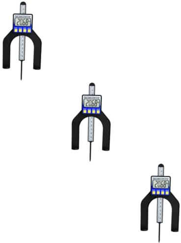 jojofuny 3 Stück 2 1 Tiefenmesser mit digitaler Anzeige digitaler Höhenmesser Oberfräsen-Tiefenmesser Höhenmaß Schlitten Rodeln Tiefe Höhenlehre Höhenmesswerkzeug Messgerät Tischsäge Reifen
