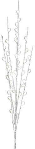 Branche de Fleurs en Verre Transparent Ht.90cm