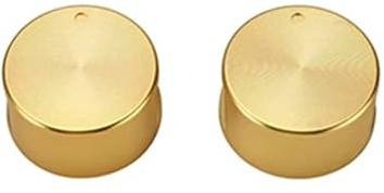 LYHYDMA Gas Cooker Knob 2pcs 6mm 8mm Gold Kitchen Gas Stove Handles Accessories Metal Multifunction Oven Cooking Pot Knob Switches(6mm 0 gold)