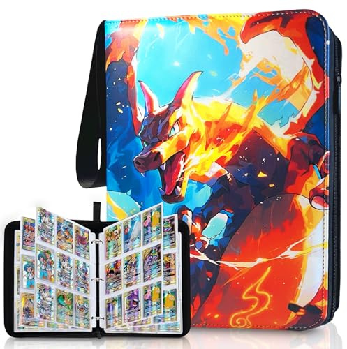 Pokemon Sammelalbum für Karten, Sammelkarten Album, 50 Seiten 900 Karten, Pokémon Heft, Pokemon Sammelalbum groß, Card binder
