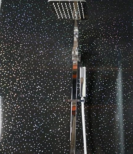 4 x Black Sparkle Ceiling Panels 5mm x 250mm x 2700mm Easy to Install Waterproof Bathroom Wall Panels