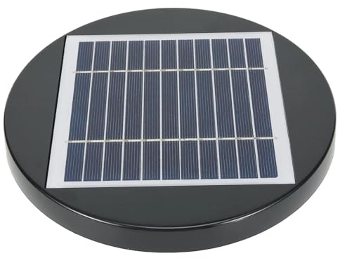 DIKAMAN Aspiratore, 1 ventilatore da tetto alimentato ad energia solare, for soffitta, for barche, camper, serre, capannoni, roulotte, sistemi HVAC, parti, ventilatore solare per bagno a soffitto