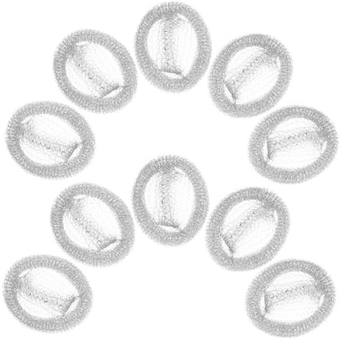 Washing Machine Lint Catcher 50pcs Stainless Steel Filter Mesh | Silver Finish, High-density Filter Design, Easy Installation, Removes Impurities from Hose Flow