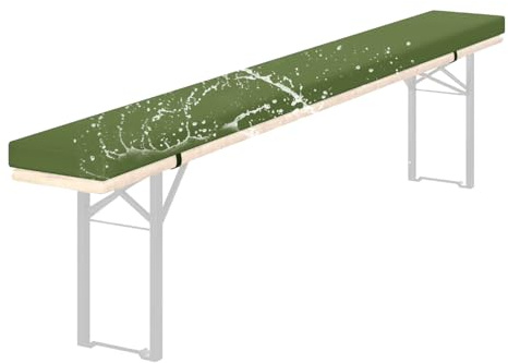 Generico Cuscini per Panca da Esterno Birreria, 220x25 120x40 150x30 180x30, per Tenda da Birra Lavabili Cuscino da Panca con Cerniera per Tavolo da Birra E Tenda da Festa,K 38,220x23x3cm