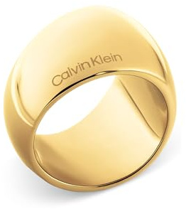Calvin Klein Ring für Damen Kollektion MODERN PURITY aus Edelstahl und Gelbgold-beschichtung - 35000834E