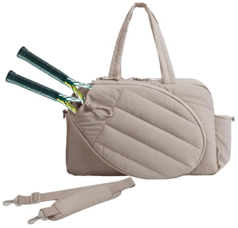 yakermur Borsa per racchette da tennis, borsone sportivo con scomparto per scarpe, resistente all'acqua, per sport, palestra, campo, fine settimana, pendolarismo, ufficio, viaggi d'affari, viaggi di
