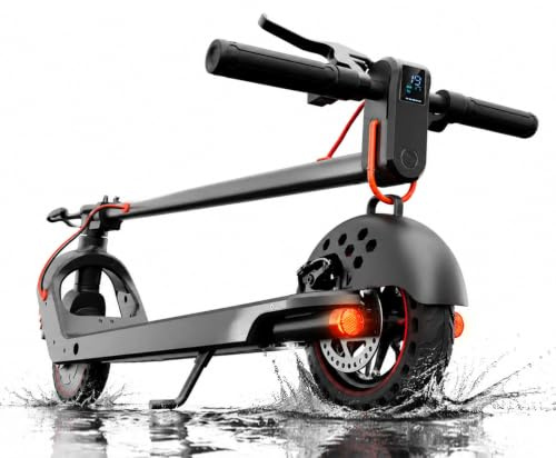Electric Scooter, Electric Scooter Adult 350W/500W with 25-35KM Range, Max Speed 25KM/H, Max load 120KG/140KG, 8.5 Solid Tire, Double Braking System, App Control for Adults and Teens