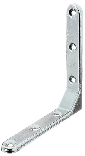 Alberts 858568 Zierwinkel | geprägt | galvanisch verzinkt, dickschichtpassiviert | 130 x 130 x 21 mm | 10er Set