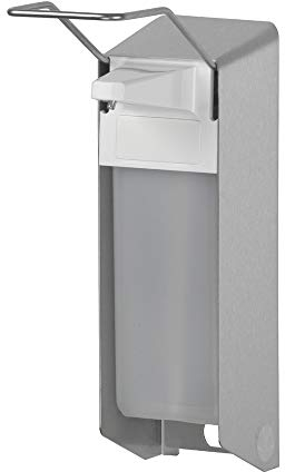 OPHARDT hygiene 1417080 ingo-man TLS 26 E/24 Spender mit Abgeschrägter Haube für Flüssigseifen und Desinfektionsmittel, Edelstahl, 1000ml