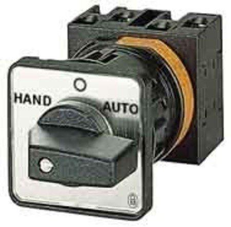 Eaton 076813 Umschalter, Kontakte: 4, 20 A, Frontschild: 1-0-2, 60 Grad, Rastend, Verteilereinbau