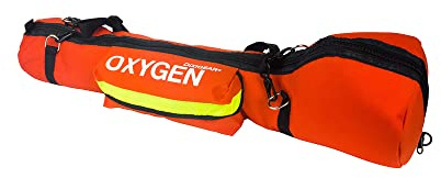 Dixie Ems O2 Shoulder Bag for E Size O2 Cylinder and Supplies, Oxygen Tank Carry Pack with Padding