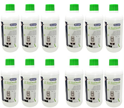 12er Pack DeLonghi Entkalker EcoDecalk für Kaffevollautomaten DLSC500 / 8004399329492 - 500ml
