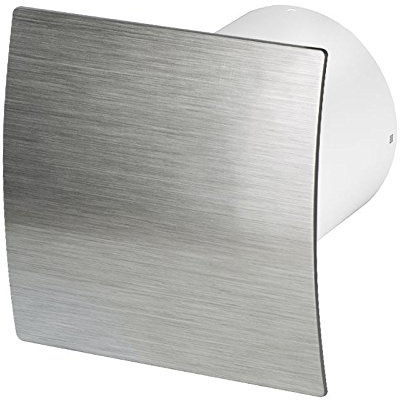 Armar WES100TZ - Ventilador extractor para baño (100 mm, con temporizador, panel frontal y válvula antirretorno)