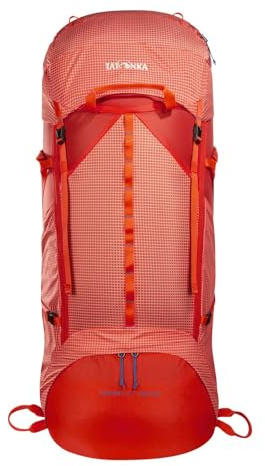 Tatonka Trekkingrucksack Yukon LT 60+10 RECCO - Sehr Leichter Tourenucksack mit großem Frontzugriff und verstellbarem Rückensystem - 70 Liter Volumen (red orange)