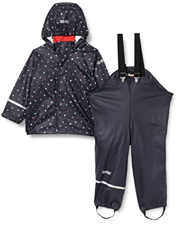 CareTec Flicka Rainwear set - PU w/o fleece Regnbyxor, Baked Apple (443), 12-18 Months