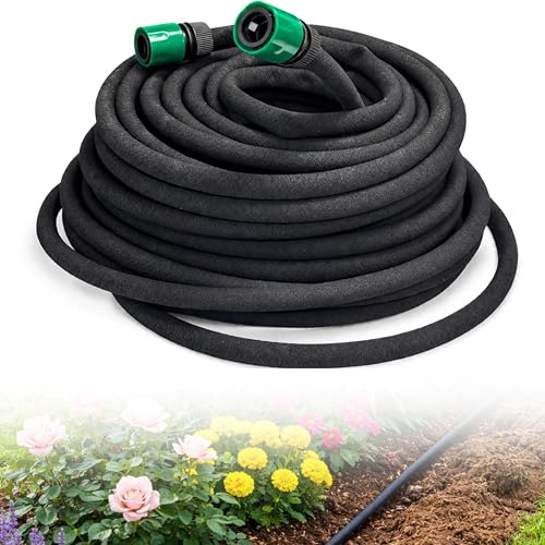 ADEPTNA Durable Flexible Soaker Hose Pipe for Lawn Garden Watering Hose Irrigation Hose Watering Pipe (30 Metre)