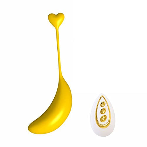 YcsLust Bananenform G-Punkt Bullet Vibrator ​Vibro-Ei mit Smartphone-App-Steuerung 10 Vibrationsmodi Kugelvibratoren G-Punkt Erotik Sexspielzeug FüR Frauen Paare（Gelb,Fernbedienung）