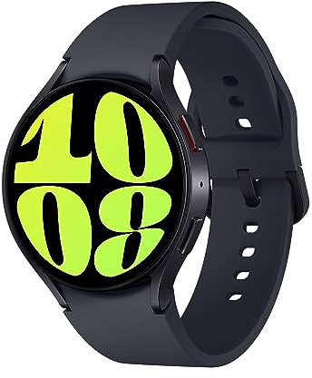 Samsung Galaxy Watch6 Smartwatch, Gesundheitsfunktionen, Fitness Tracker, Bluetooth, 44 mm, Graphit, Inkl. 36 Monate Herstellergarantie [Exklusiv bei Amazon]
