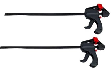 Unibos | Set of 2 18” Bar Clamps | Ideal for Woodworking, Picture Framing & DIY Projects | 300mm Clamp Capacity | Durable Build | for Efficient Workshop Clamping (2)