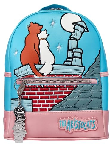 Disney Sac à Dos Aristochats | Sac Aristocats Pour Femmes | Mini Sac A Dos Feminin | Taille Unique Bleu