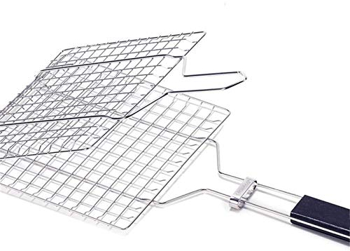 CekoCk Grillkorb, Grillrost, Grillnetz-Clip, Clip for gegrillten Fisch aus Edelstahl 304, Home Bold verschlüsseltes Clip-Werkzeug