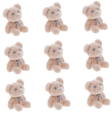 COSMEVIVI 10 stücke Bär Ornamente Bär Party Dekorationen Mini Plüsch Bären für Hochzeit und Party Dekorationen