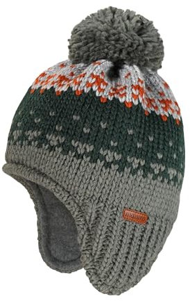 maximo Mini-Inkamütze, Pompon, Farbwechseljacquard, Futter Made in Germany