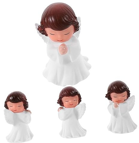 Ciieeo Engel Statue Dekorationen Kawaii Fee Figuren für Schreibtisch Schlafzimmer Akzente