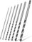 Pinava® Holzbohrer Set lang [Stabil & scharf] - 7 Bruchfeste Schlangenbohrer - Holz, präzise & zentriert - Spiralbohrer 30cm, extra lange Bohrer - Ø 4, 5, 6, 7, 8, 10, 12 x 300mm