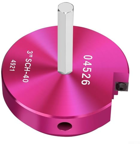 Herramienta de escariador de tubería de PVC de aleación de aluminio de 1 a 3 pulgadas, ligera, precisa para tuberías de drenaje (3 pulgadas) Colores enviados al azar