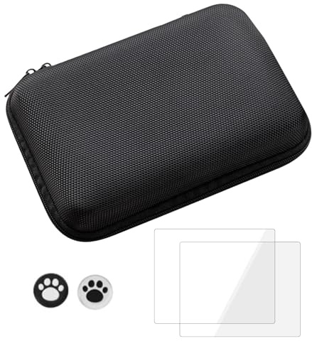 R36S R35S K36 Funda de transporte para consola de videojuegos de mano, con tapa de palanca de mando y protector de pantalla