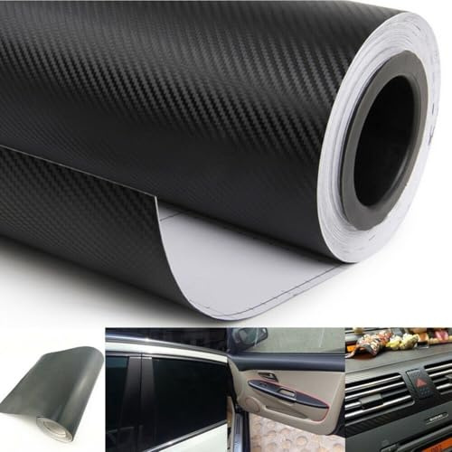 Adesivo 3D in vinile in fibra di carbonio per personalizzazione cruscotto automobilistico