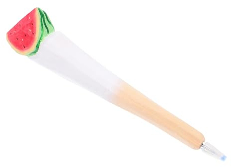 SEWOART Süße Holzstift Wassermelone Design Kawaii Gel Stifte für Schule Büro und Erwachsene Lustige Schreibstifte als Mitgebsel und Dekoration Detailreiche Gravur Vielseitig Verwendbar