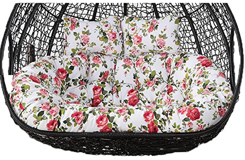 Fauteuil double suspendu - Confortable - 2 places - Coussins profonds et doux - Durable - Avec attaches pour plus de stabilité - Parfaite pour la détente et les loisirs