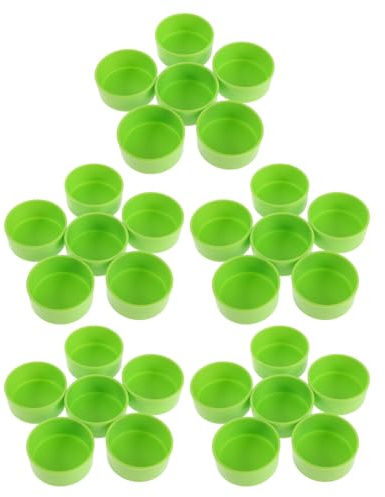 BESTonZON 30 Piezas Comedero para Reptiles Unidades Comedero para Mascotas Plato para Tortuga Gecko Crestado para Geckos y Camaleones