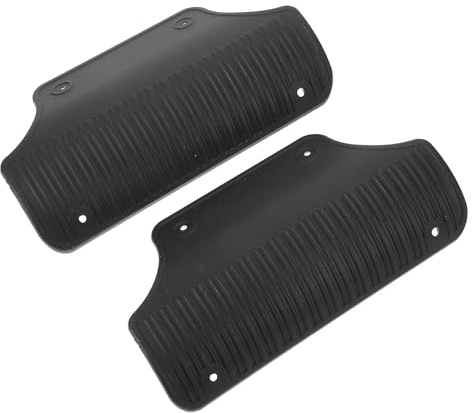 MOBUTOFU Kofferkantenschutz aus Kunststoff 2 Stück für Reisekoffer, Schwarz | Verschleißfestes Zubehör, Schützt vor Abrieb und Verformung, 90mm und 158mm Abstand