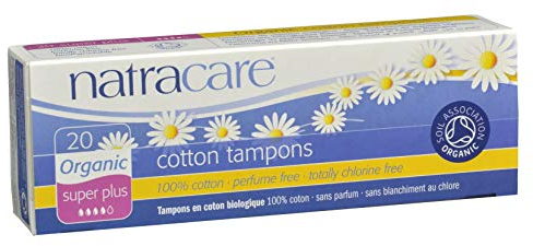 Natracare Bio-Baumwolle Tampons, Super Plus 20 EA (Pack von 3)
