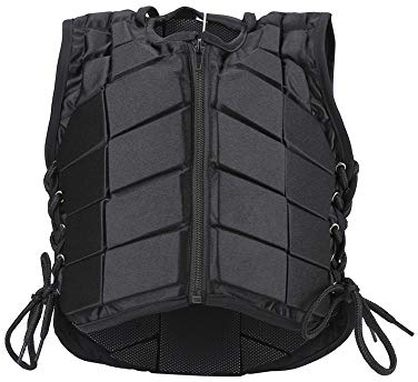 Nikou Reitweste - Schützendes Reiten, Rückenschutzweste, Trainings-Sicherheitsweste, gepolsterte Reitweste mit Reißverschluss für Jungen, Mädchen, Kinder und Kinder (Größe : CS)