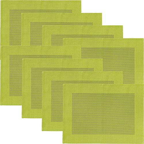 Erwin Müller Tischset Lissabon 8er-Pack abwaschbar apfelgrün Größe 33x45 cm