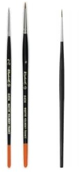 Pinceau Raphael Series 8404,kolinsky Rouge Sable.Set 2 pcs. 4/0 .0
