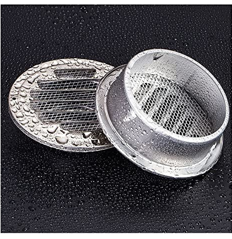 SHUDONGDEN Edelstahl Wetterschutzgitter,Abluftgitter Lufthaube,Edelstahllüftungsgitter,Edelstahl Lüftungsgitter,Schlauchabdeckungen Für Belüftungskanäle,60mm/2.36in