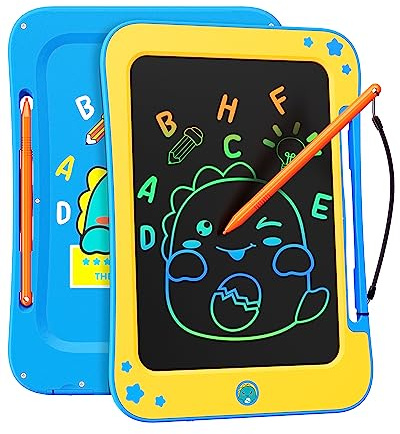 bravokids Pizarra de escritura LCD de juguete para niñas 8,5 pulgadas tablero de doodle para aprendizaje educativo bloc de dibujos regalos de cumpleaños para 3, 4, 5, 6, 7, 8 años niñas y niños Azul