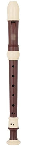 Blockflöte C-Tasten-Sopranblockflöte Für Anfänger, 8-Loch-Langblasinstrumente, Professionelle Barockblockflöte, Mit Aufbewahrungstasche + Reinigungsstab (Color : Reddish Brown, S : Baroque)