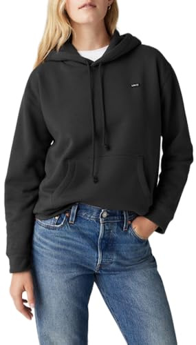 Levi's Felpa con Cappuccio da Donna Everyday, Caviale, M