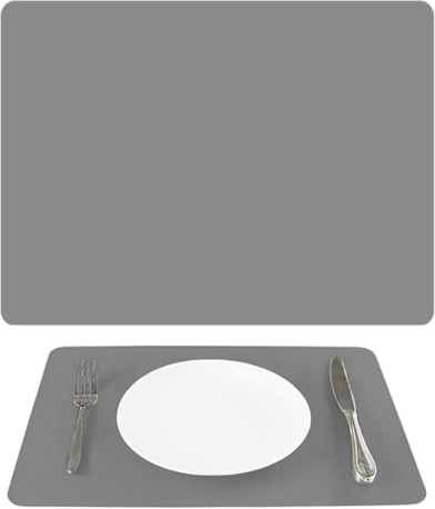 Lahviuu Tapete Silicona,30 * 40cm Tapetes de Silicona para Horno Tapete de para Hornear Protector de Encimera de Mesa Multiusos,para Cocina Mesa de Comedor Manualidades Pintando (Gris)